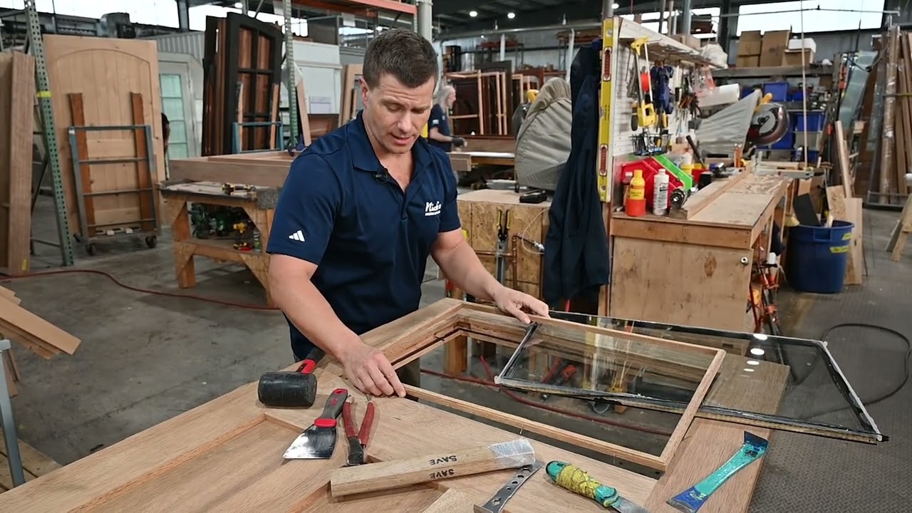 How to replace the glass in your wood door