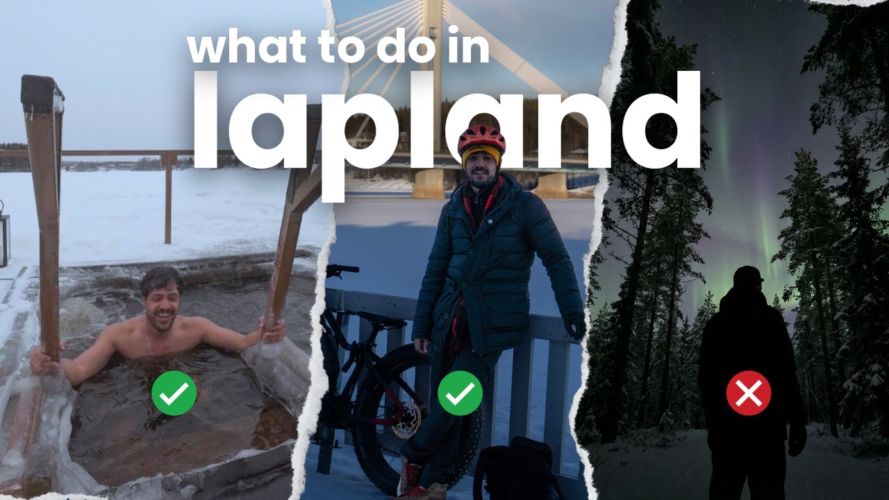 Зимний гид по Рованиеми ❄️ Северное сияние, деревня Санта-Клауса, сауны и катание на фэтбайках