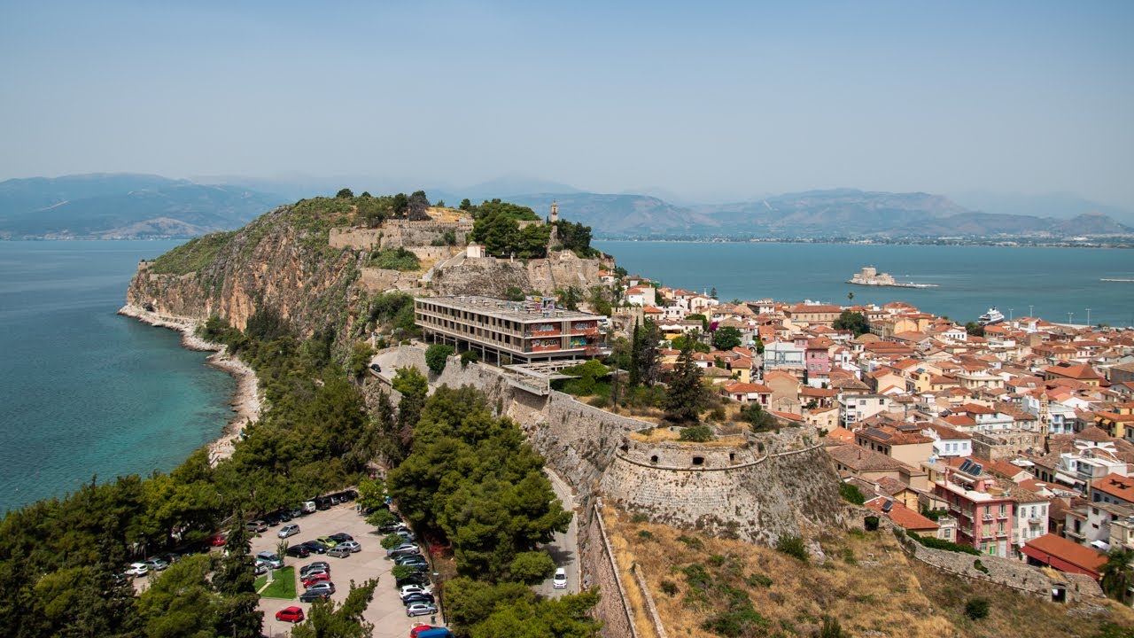 Walking down Palamidi Fortress Nafplio - Greece [4K]