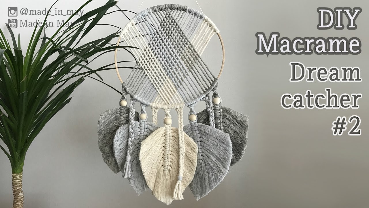 DIY Macrame Dreamcatcher #2 / 마크라메 드림캐쳐 #2