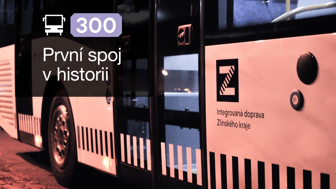 Linka 300 — jízda historicky prvním spojem (Uherské Hradiště)