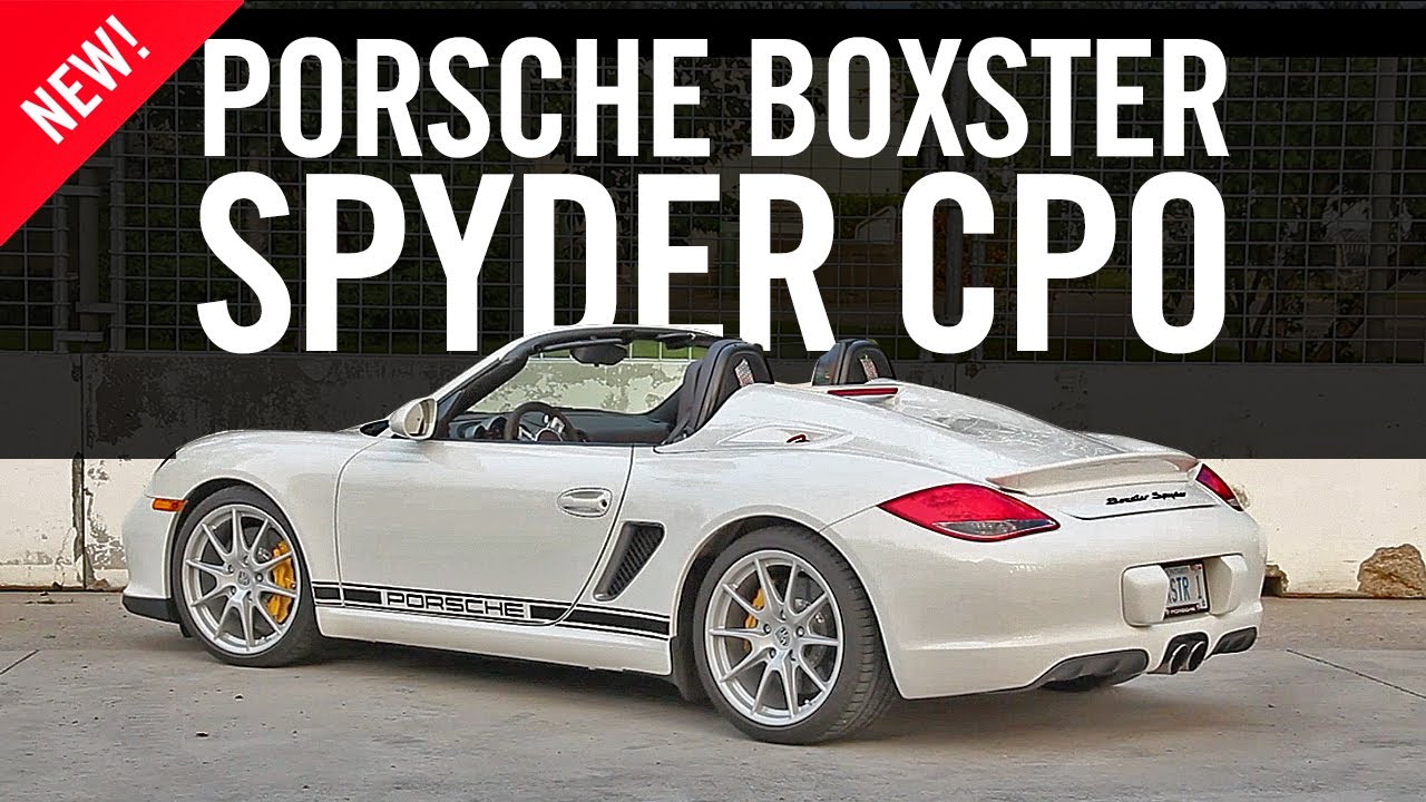 Porsche Boxster Spyder CPO Review
