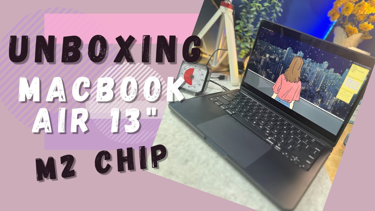 Macbook Air m2 13 inch Unboxing 2023 - Midnight
