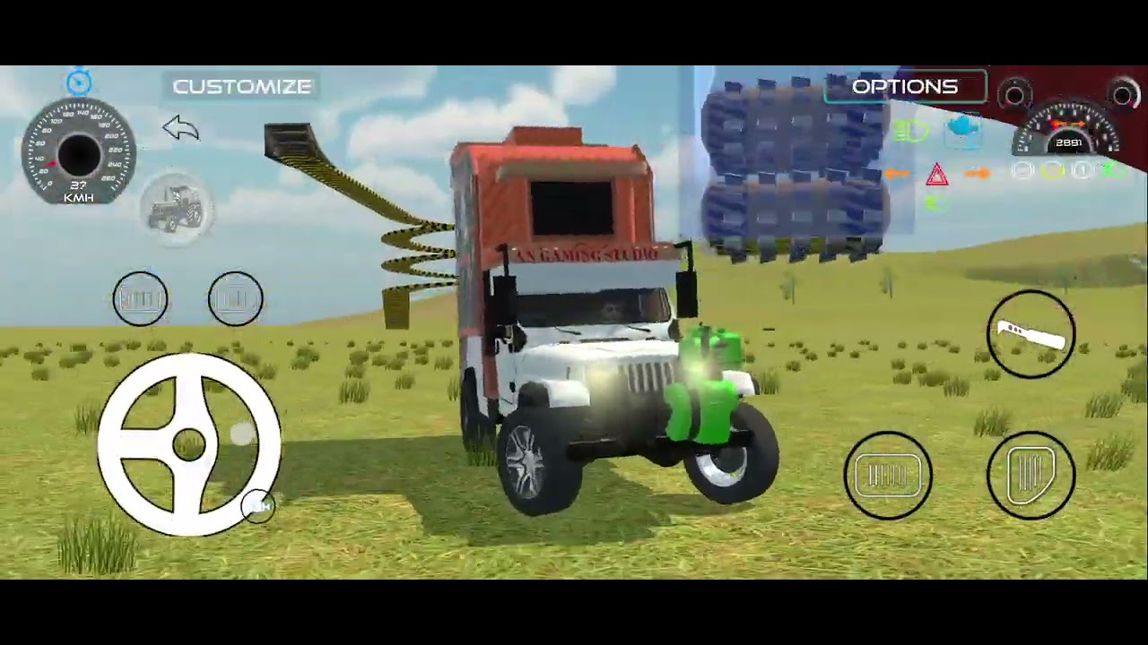 DJ Jeep Game 🚙🔥 Full Sound System | Indian DJ Truck Gameplay 