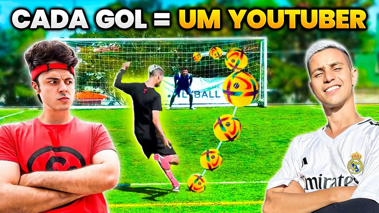 A CADA GOL DESBLOQUEIA A LETRA DO NOME DE UM YOUTUBER!