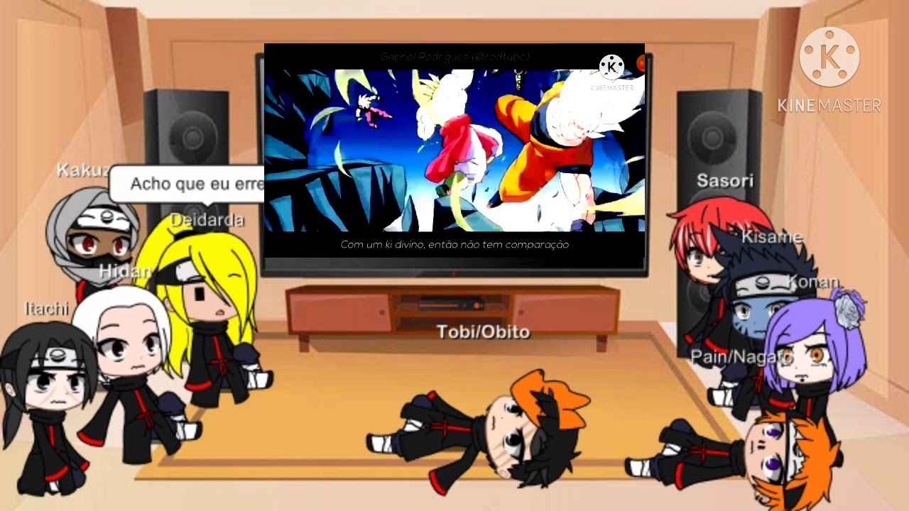 Akatsuki reagindo ao rap do Broly (7MNZ)gacha club