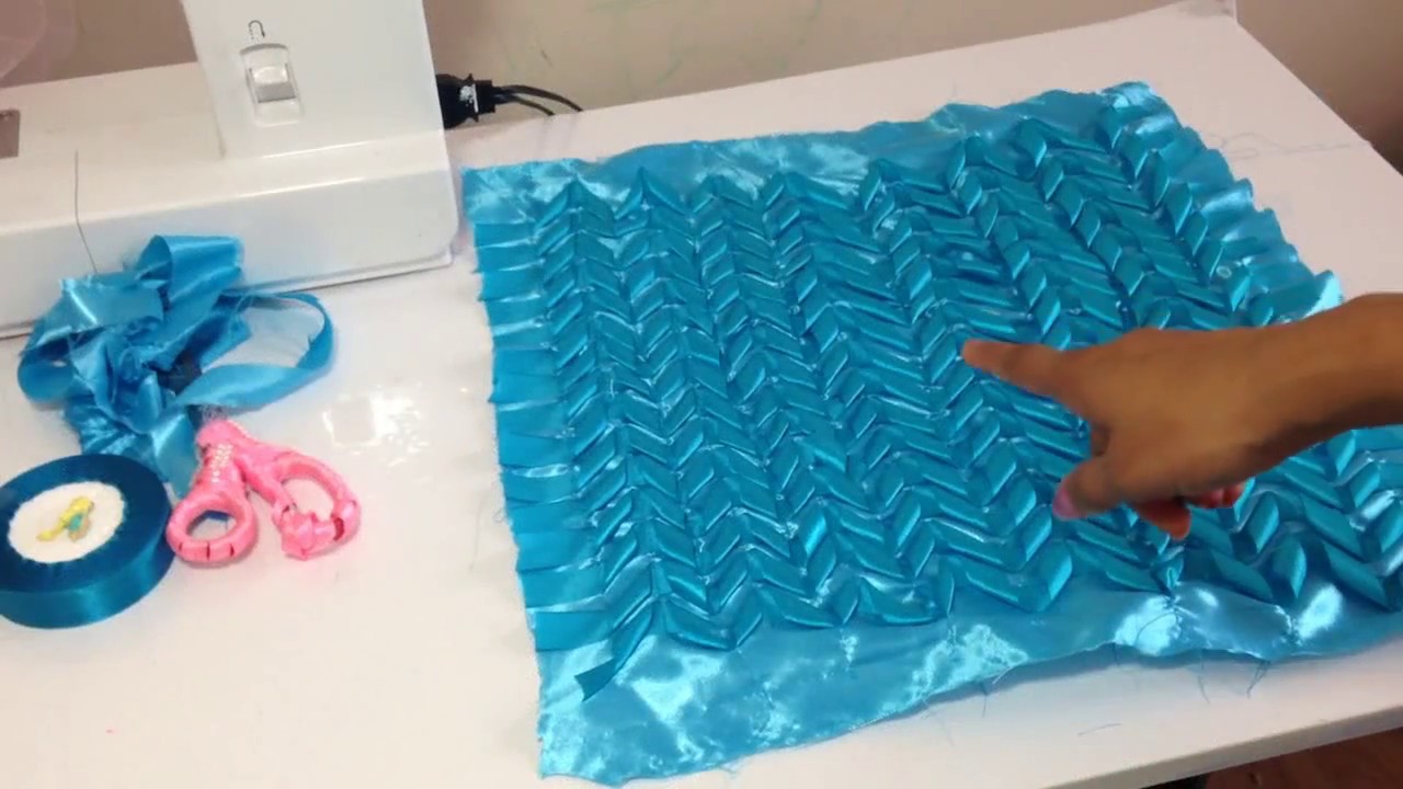 How to make Ribbon Decorated Luxury cushion