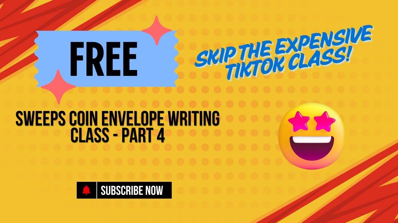 FREE Sweeps Coin Envelope Writing Class (Part 4) - Skip the Expensive TikTok Course!
