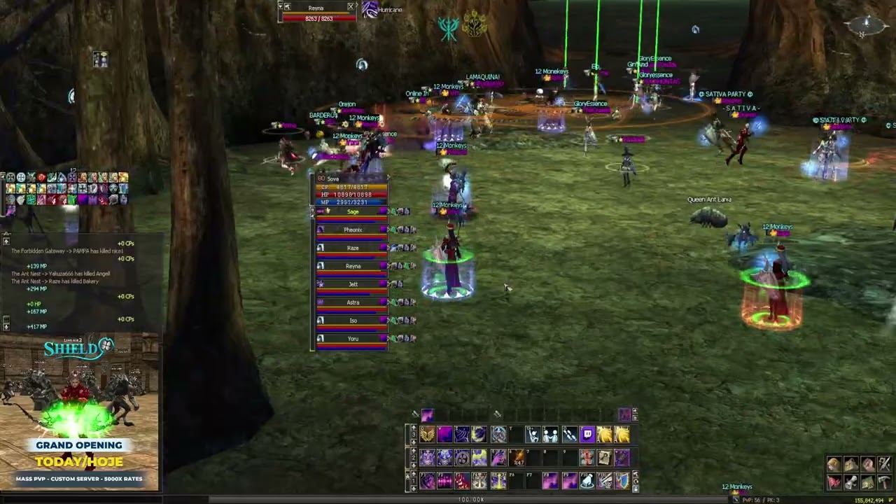 L2 SHIELD 5000X PVP -  #EPICBOSS #TOUR  #12MONKEYS #SATIVAPARTY