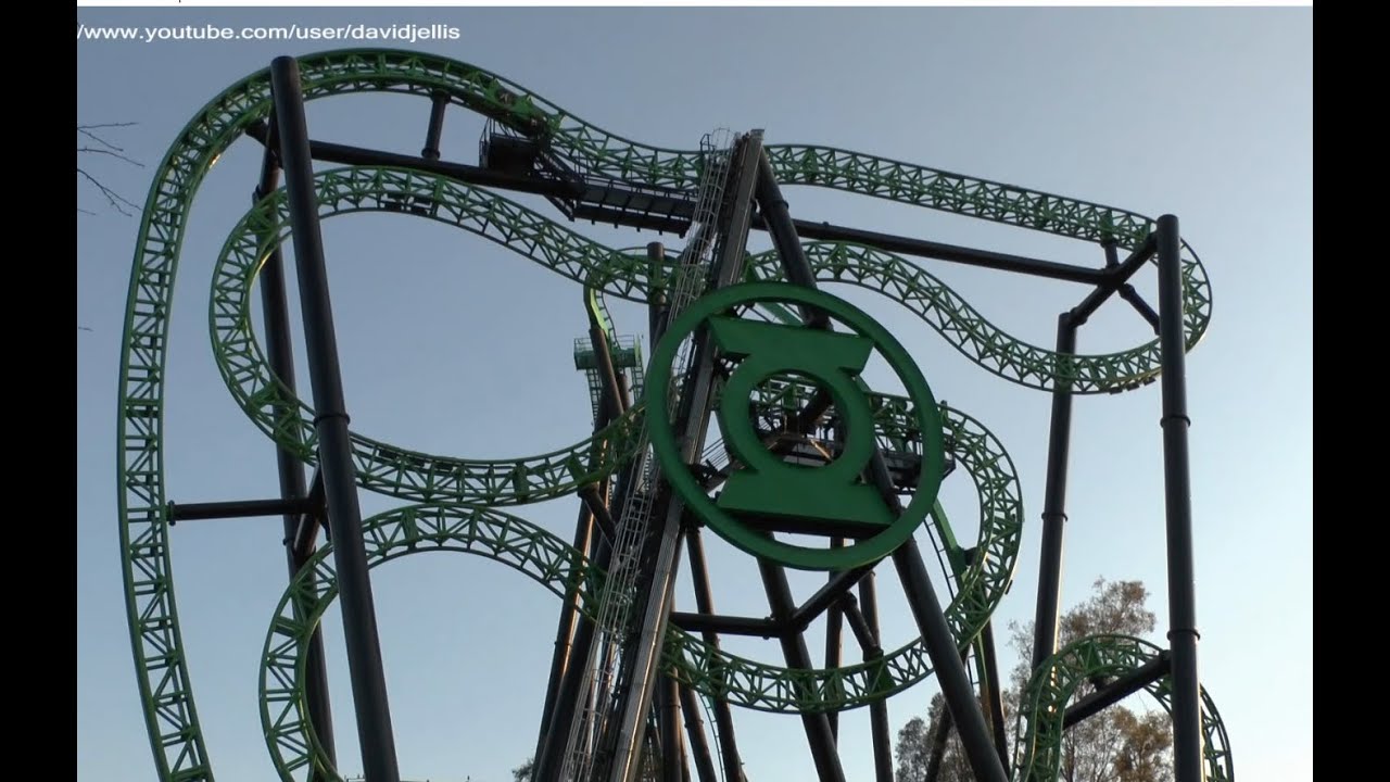 Green Lantern: First Flight (Pivothead POV) - Six Flags Magic Mountain