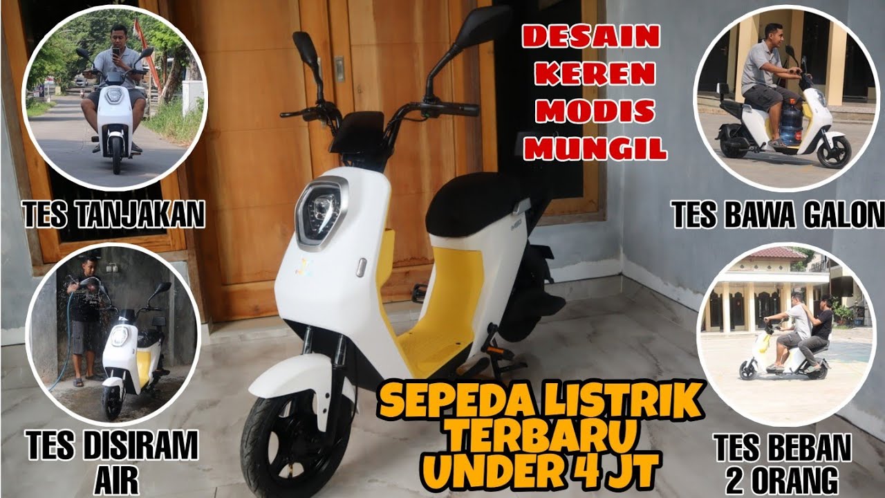 Review Sepeda Listrik Uwinfly M60 - Desain Keren, Aman di bawa basah-basahan & Terjangkau UNDER 4 JT
