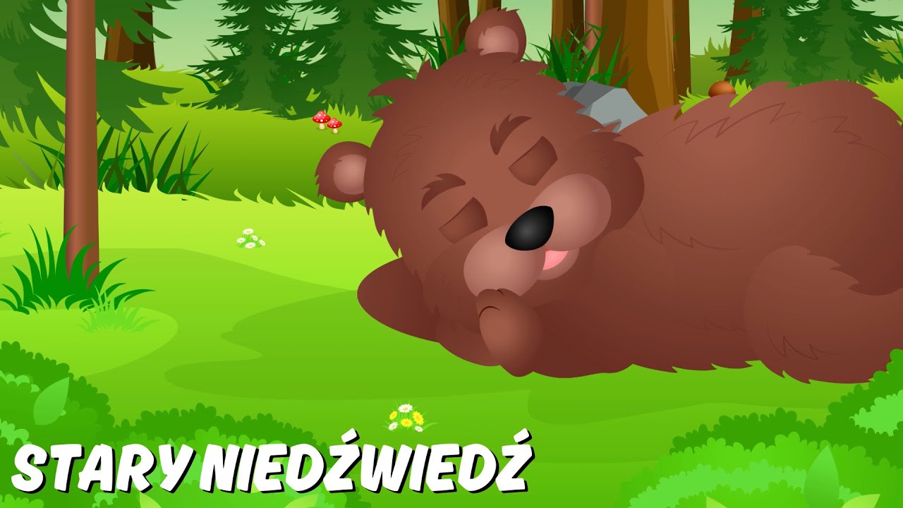 Stary niedźwiedź mocno śpi | Piosenki dla dzieci - 50 minut