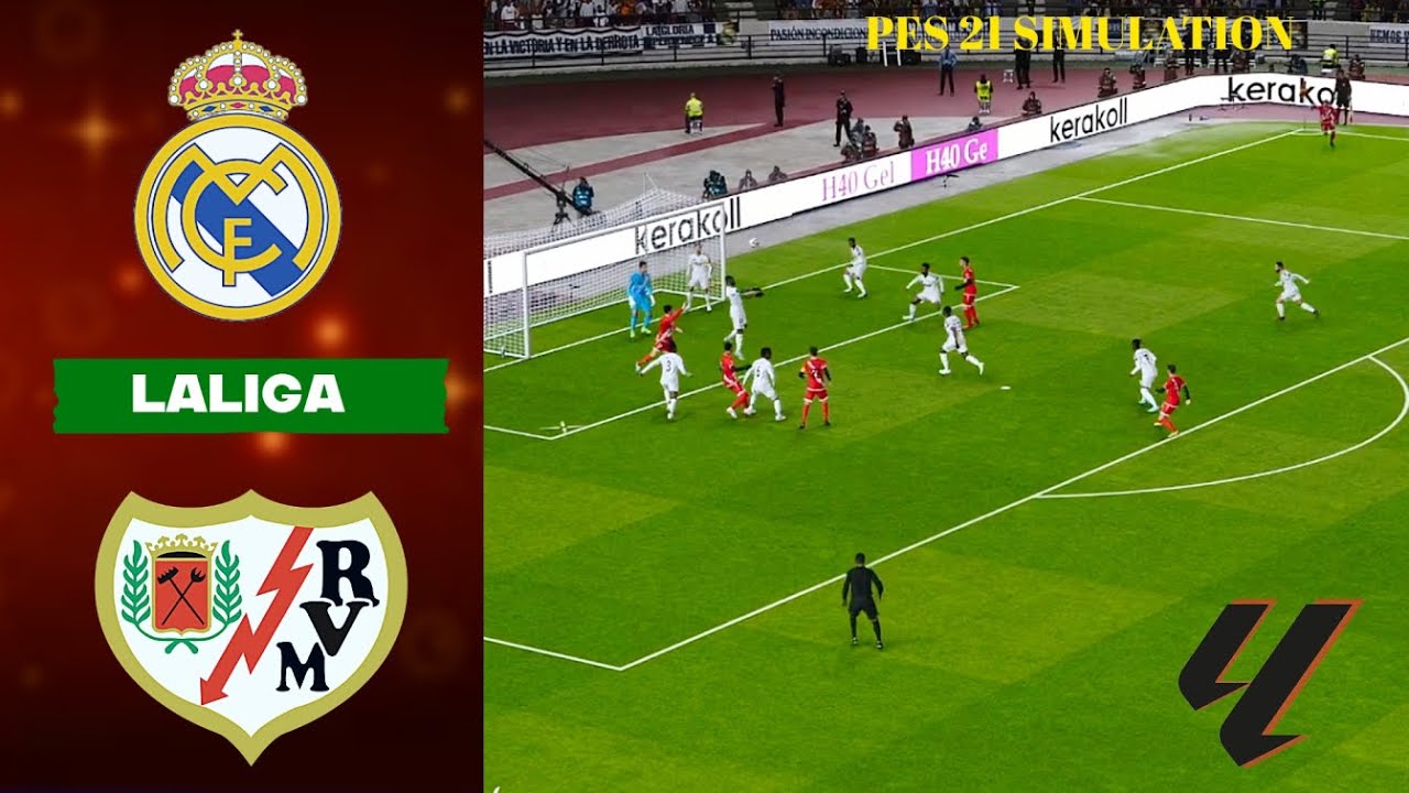 REAL MADRID vs RAYO VALLECANO 🔥 | LaLiga Thriller! | PES 2021 Match Simulation