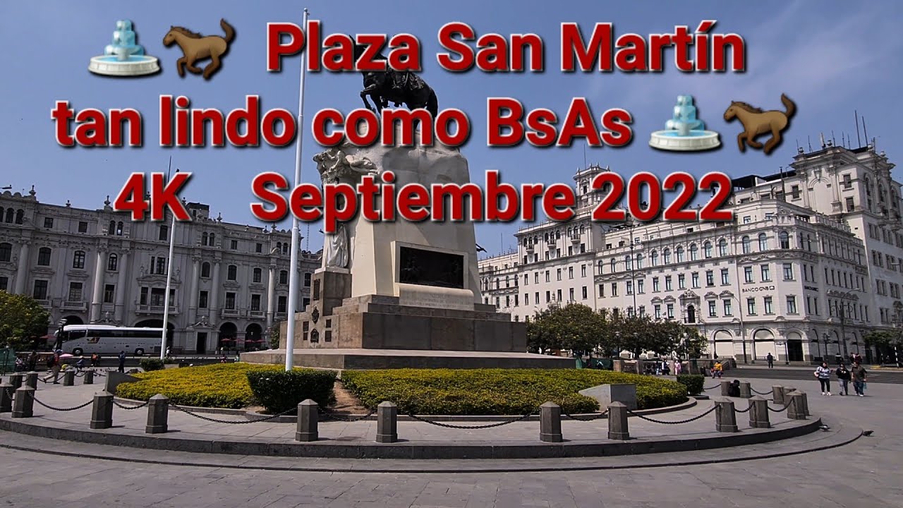 4K Plaza San Mart&iacute;n tan lindo como #BsAs   II   Septiembre 2022