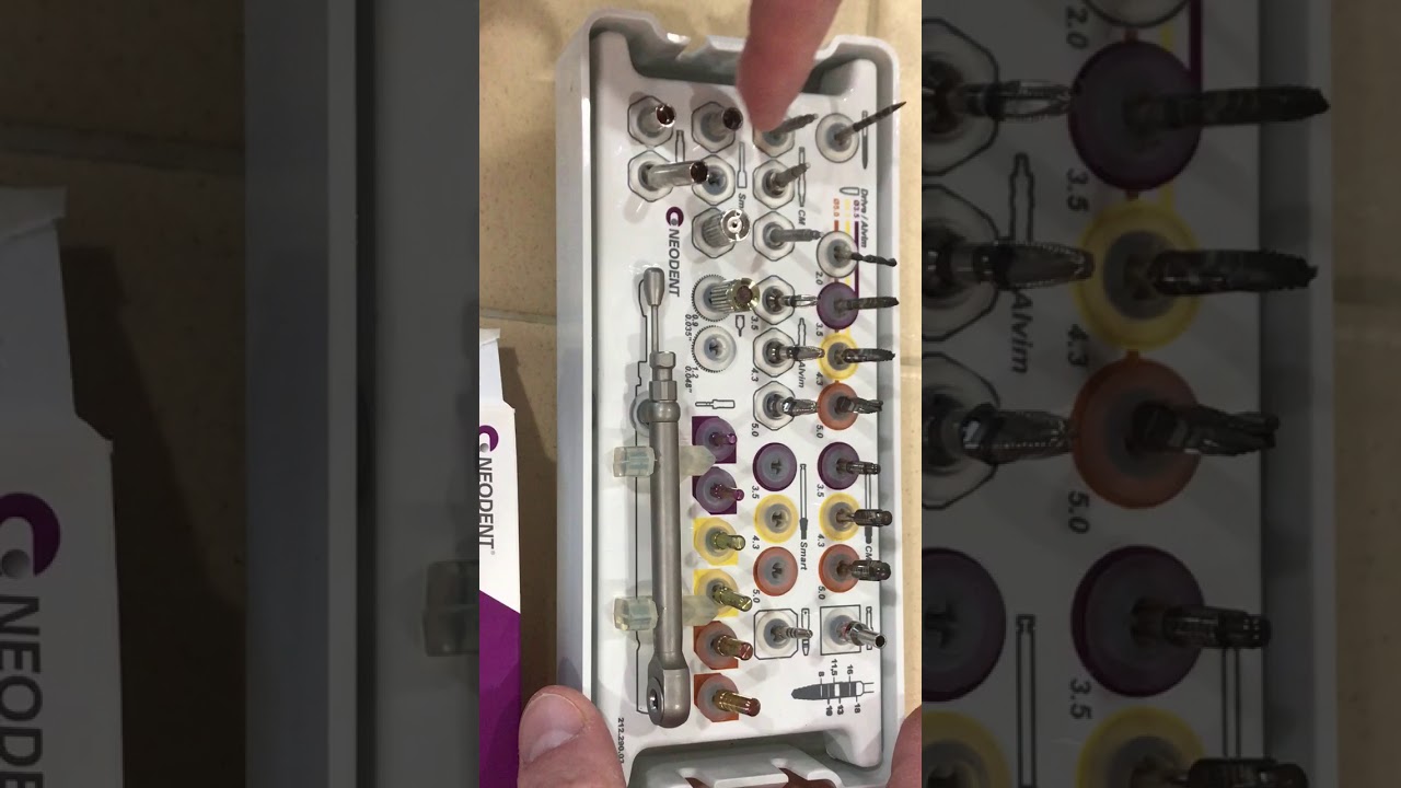 Neodent tapered implant system, conventional surgical kit