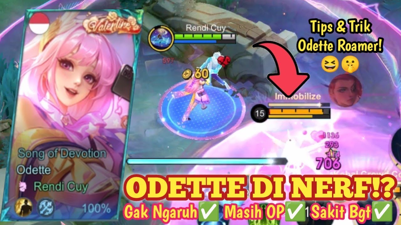 ODETTE DI NERF? KU BUKTIKAN DENGAN ODETTE ROAM BANTAI BOCAH EPIC!😆 BUILD ODETTE TERSAKIT 2026 - MLBB