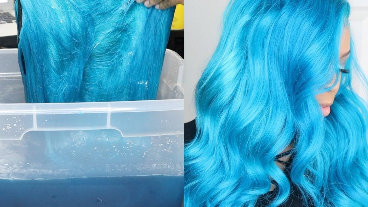 *MUST WATCH* Blue Hair In 5 MINS!!! →Watercolor Method← Ft. Ali Pearl Hair