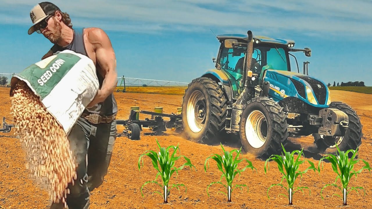 Planting 1.2 MILLION corn seeds with the WORLDS OLDEST ROW CROP PLANTER || The John Deere 71 Flex