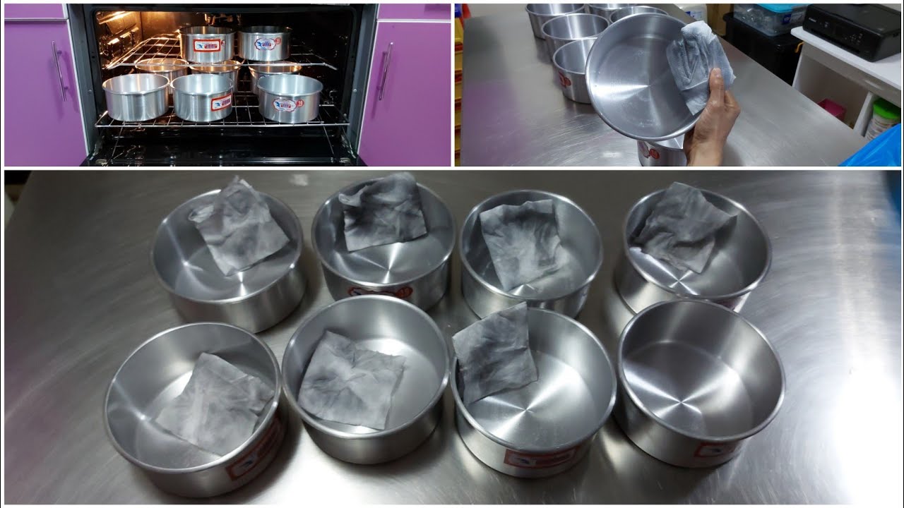 cómo curar moldes nuevos | cómo le quito el desecho gris a mis moldes para hornear