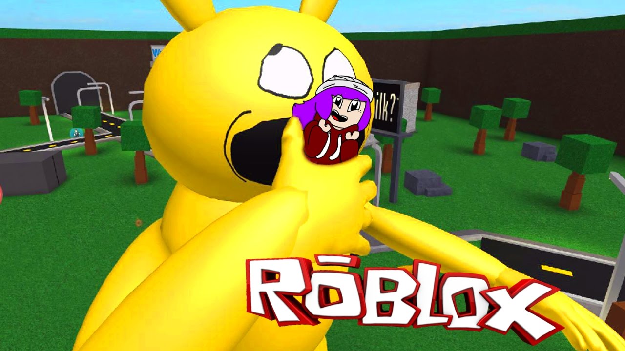 ROBLOX ESCAPE A VERY HUNGRY PIKACHU | PIKA DESTROYS WALMART & MCDONALDS | RADIOJH GAMES & MICRO