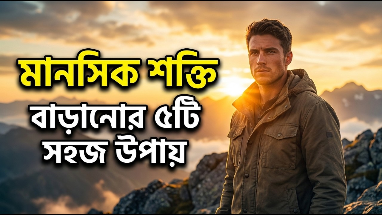 মানসিক শক্তি বাড়ানোর ৫টি সহজ উপায় | Mental Strength Bangla Motivation