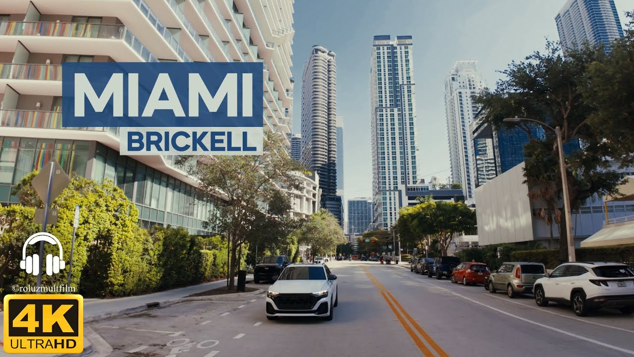 DOWNTOWN MIAMI. Walking through the future of Miami. [4K]