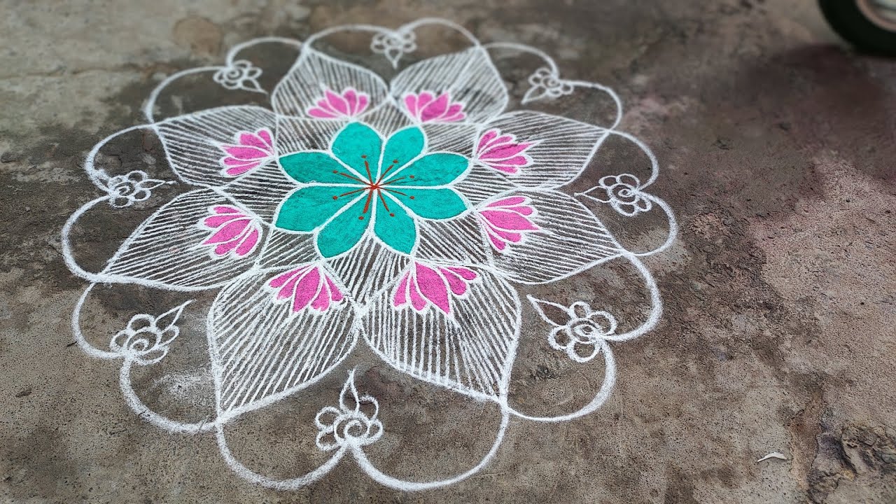 Daily use rangoli daily update beginners rangoli @priyaraju9904 