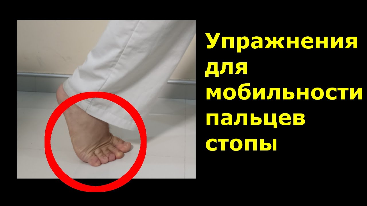 Упражнения для мобильности пальцев стопы