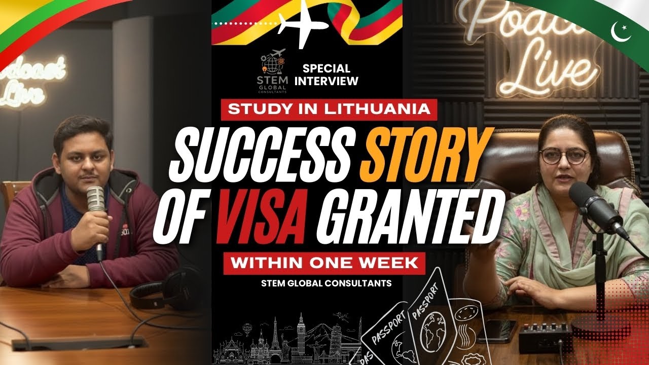 Study in Lithuania | Visa Success Journey with Stem Global Consultants #studyinlithuania 
