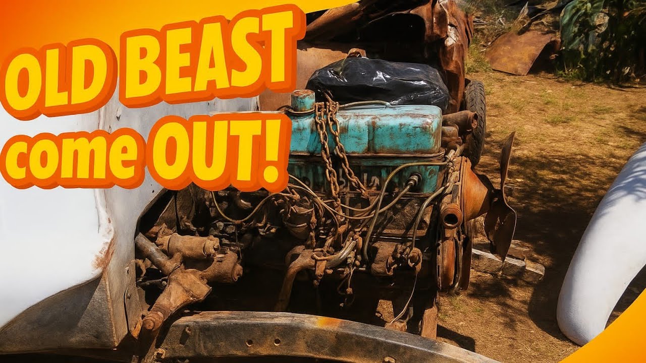 Я снимаю двигатель со своего Biscayne 1960 года.