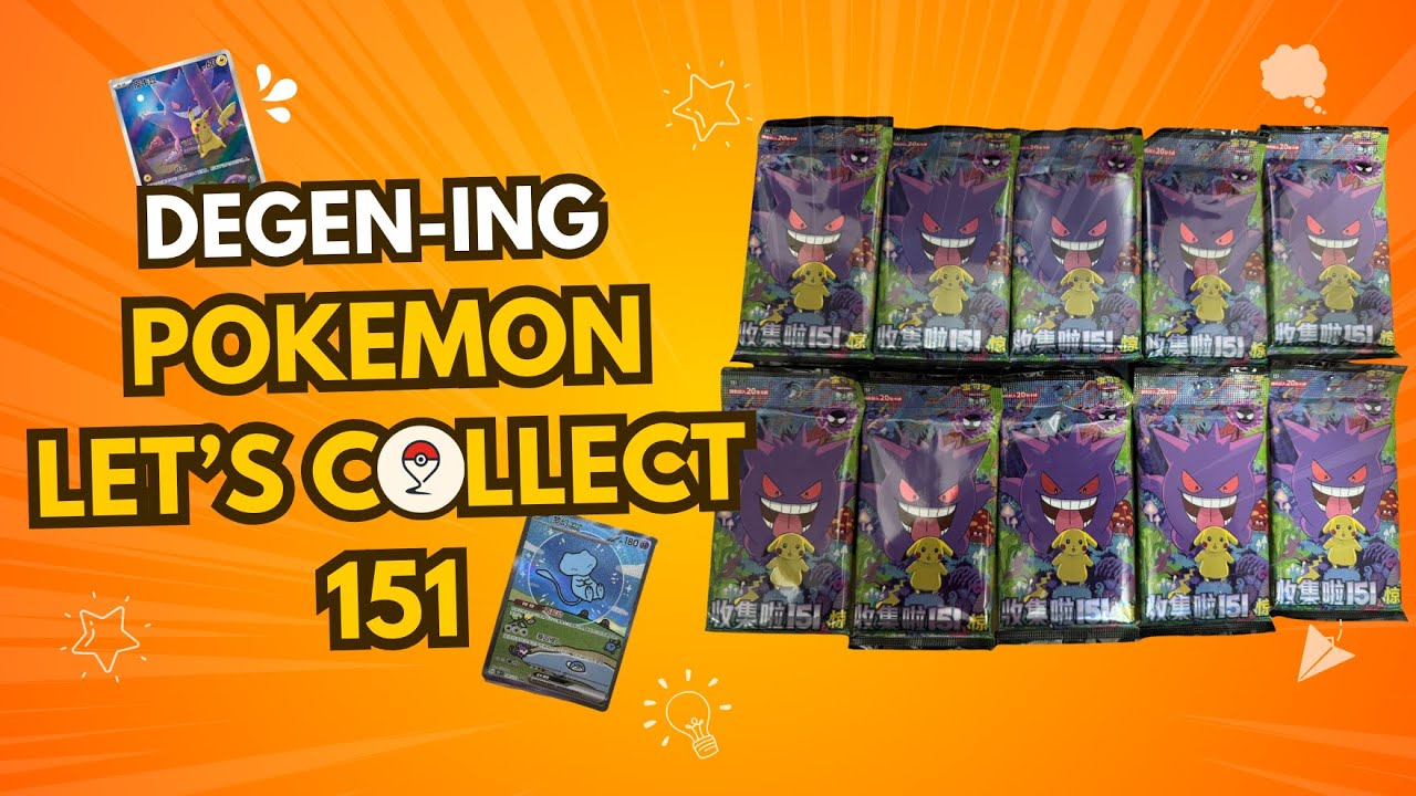 Opening 10 Chinese 151 Packs… Did We Pull Gengar SAR or Bubble Mew?! 😱✨