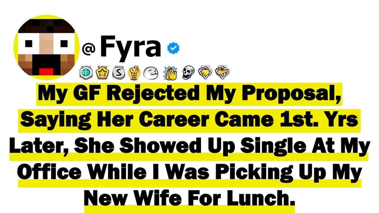 My GF Rejected My Proposal, Saying Her Career Came First. Yrs Later, She Showed Up Single At My Offi