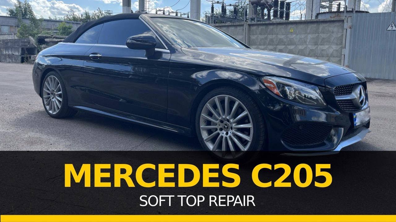 Mercedes w205 soft top repair - wiring, rope cables and fittings