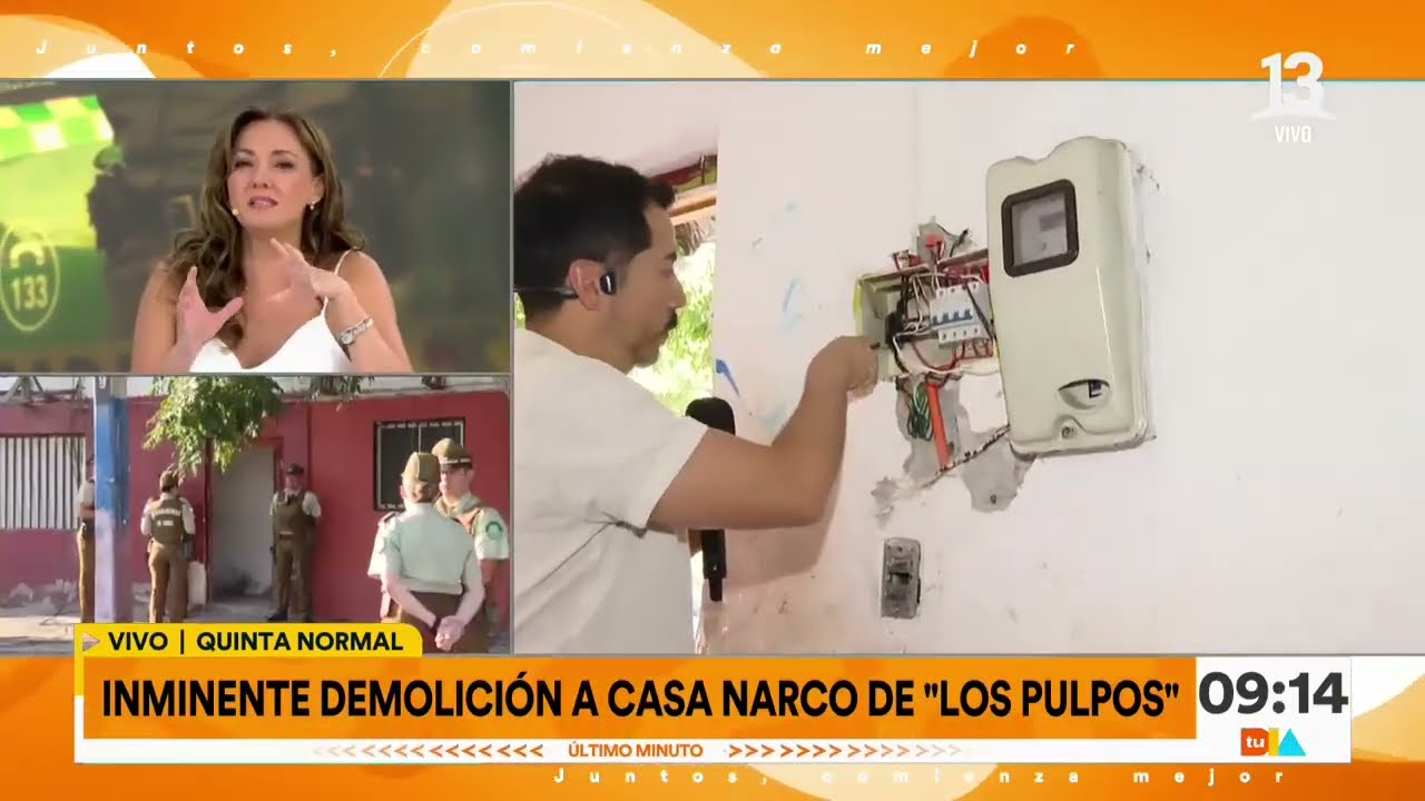 Quinta Normal: demuelen casa que estaría ligada a banda 
