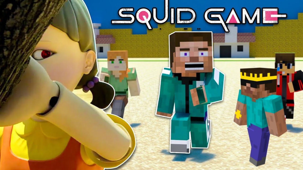 SQUID GAME IN MINECRAFT | adarsh gamerz
