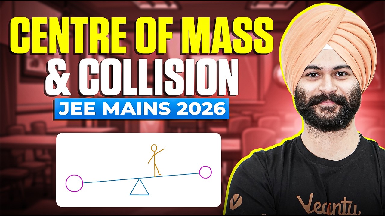 Centre of Mass & Collision | JEE Mains 2026 January Shift Questions Explained 🚀