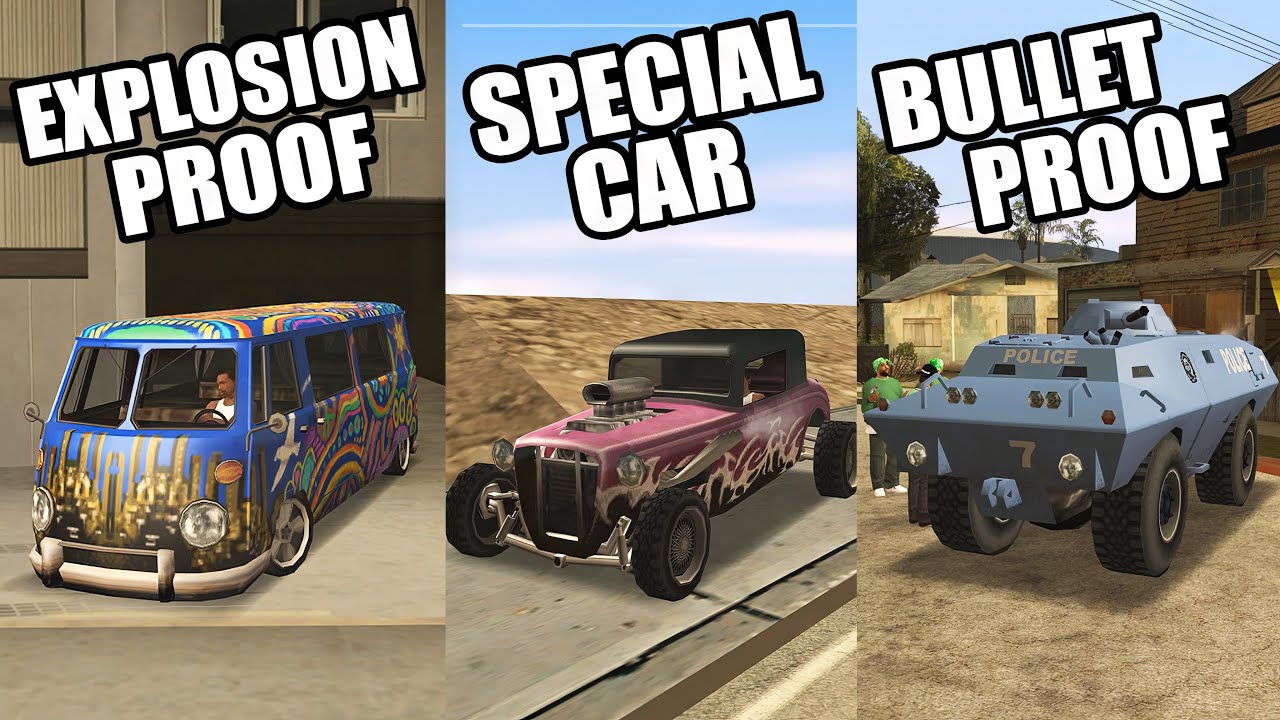 Уникальные транспортные средства в GTA San Andreas и как их получить (простое руководство)