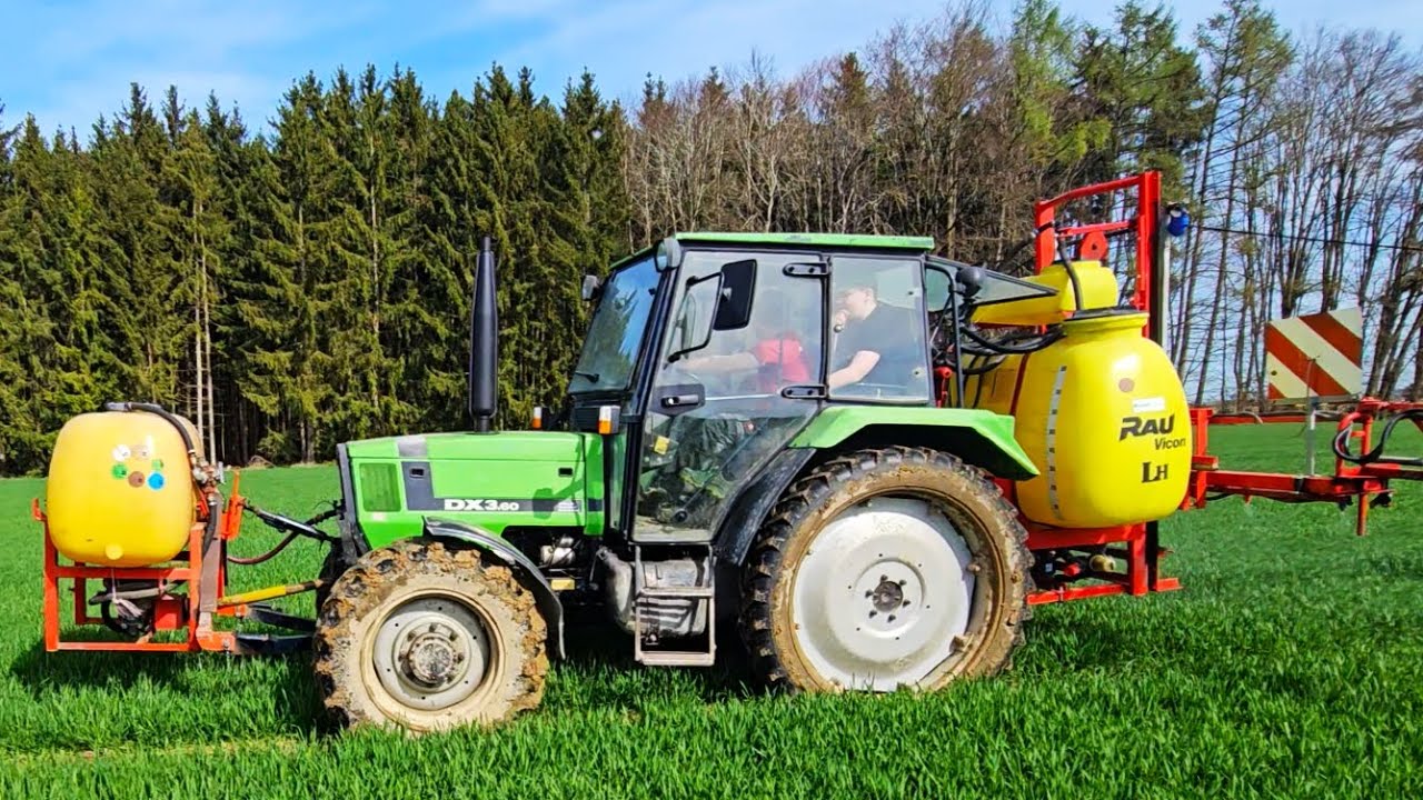 Deutz DX 3.60 Multi-Speed mit Rau Vicon LH Feldspritze & Zusatztank an Fronthydraulik!