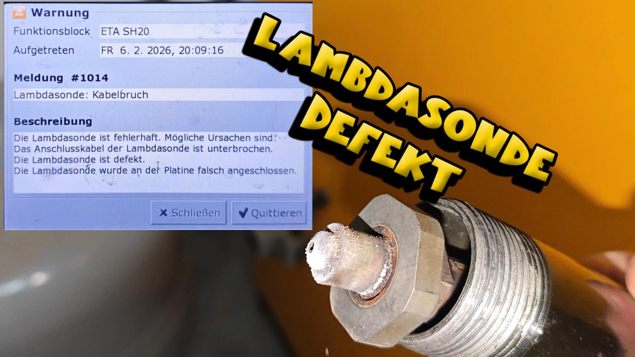 Lambdasonde defekt am Holzbrenner