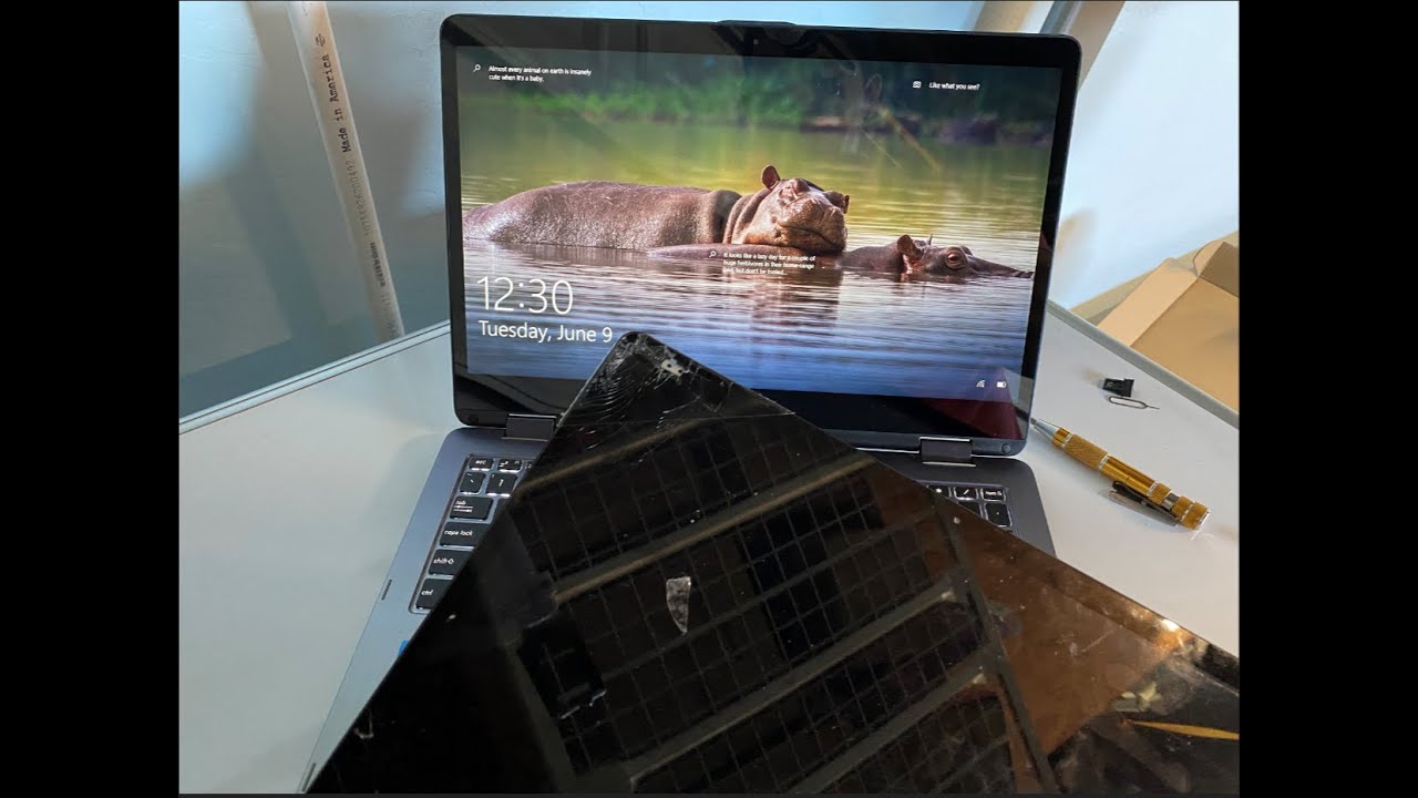 ASUS vivobook flip 15 (TP510U) laptop screen replacement walk-through
