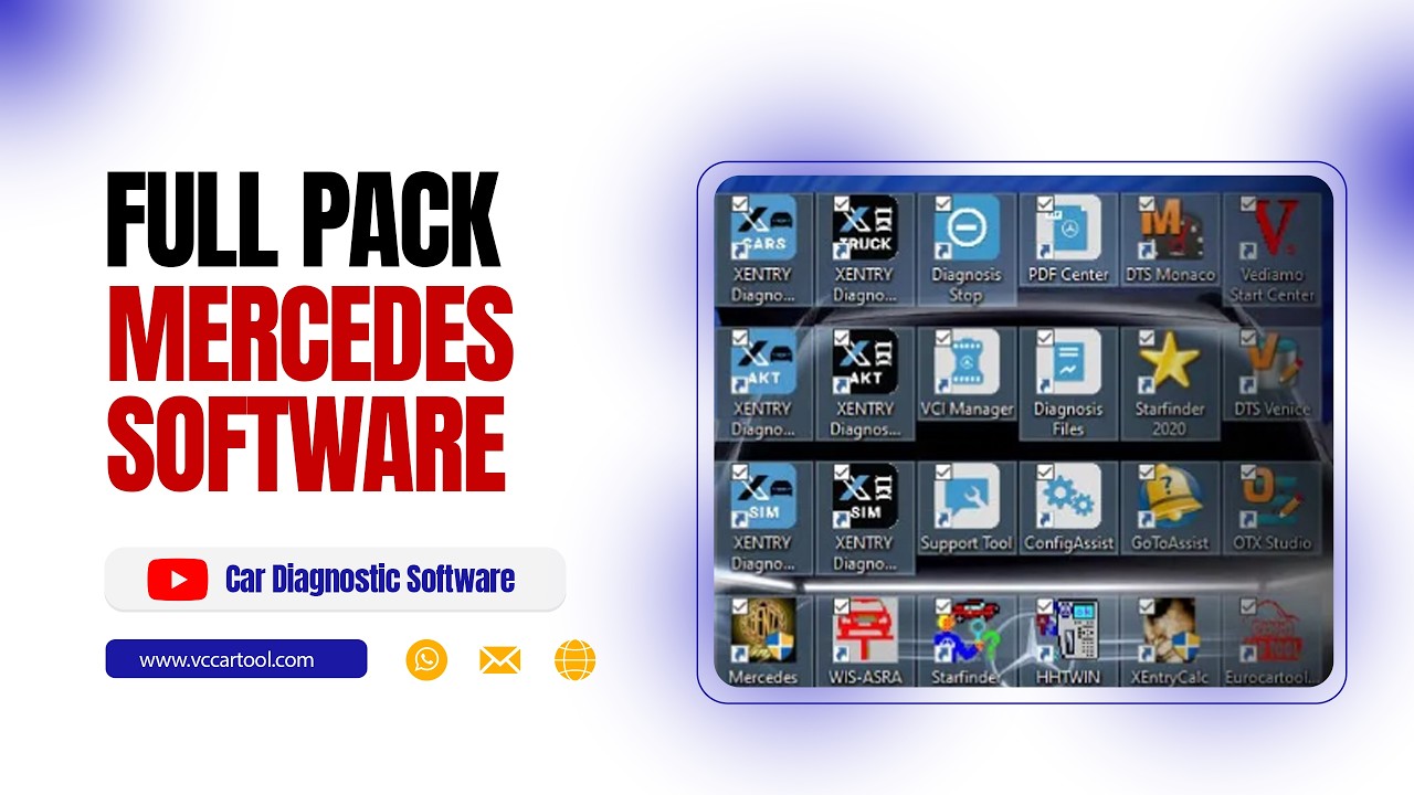 Full pack of Mercedes Software | The best software for repair MB star