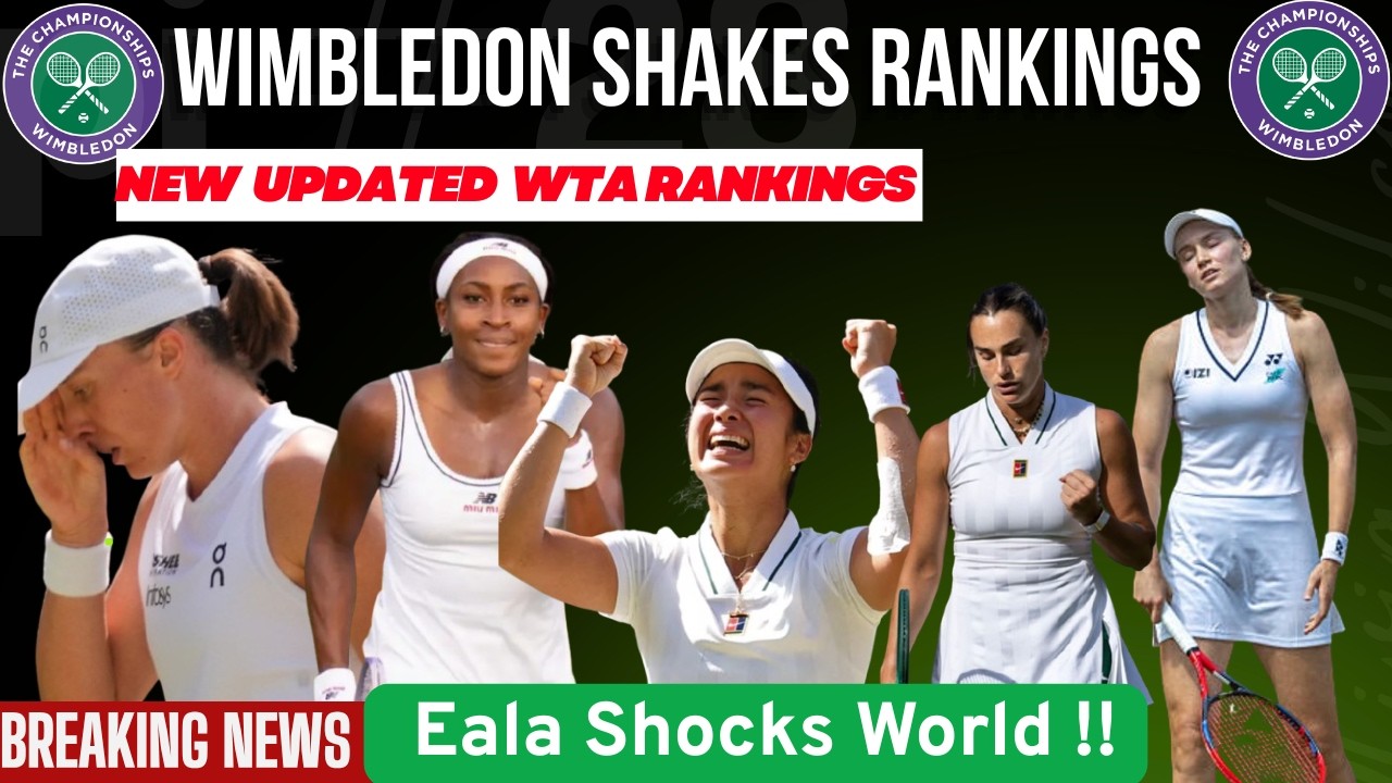 ШОК на Уимблдоне: WTA рейтинг меняется | Швёнтек, Соболенко и Рыбакина ВЫБЫВАЮТ, Алекс Эала твори...