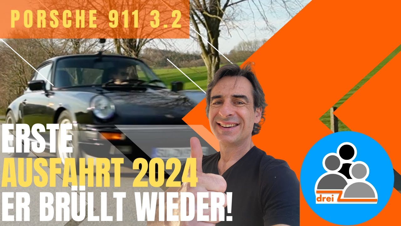 Porsche 911 Carrera 3.2. Erste Ausfahrt 24. Er brüllt wieder!