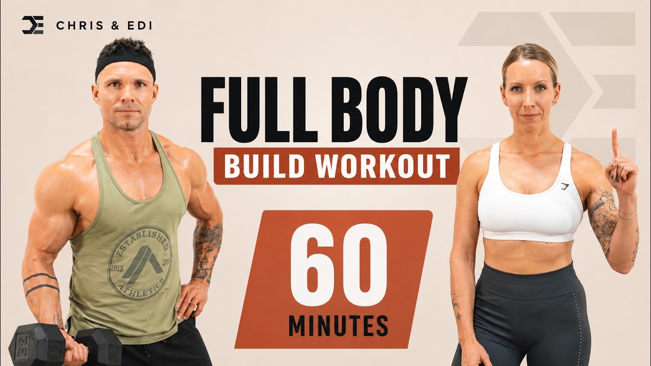 1 Hour FULL BODY DUMBBELL WORKOUT (Cluster Sets + Circuits)