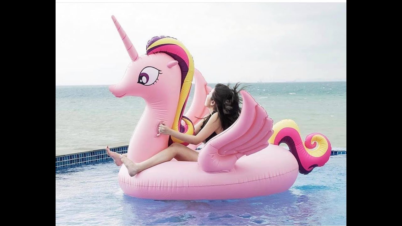 Phao Bơi Pony Hồng 275cm Khổng Lồ - EngMi