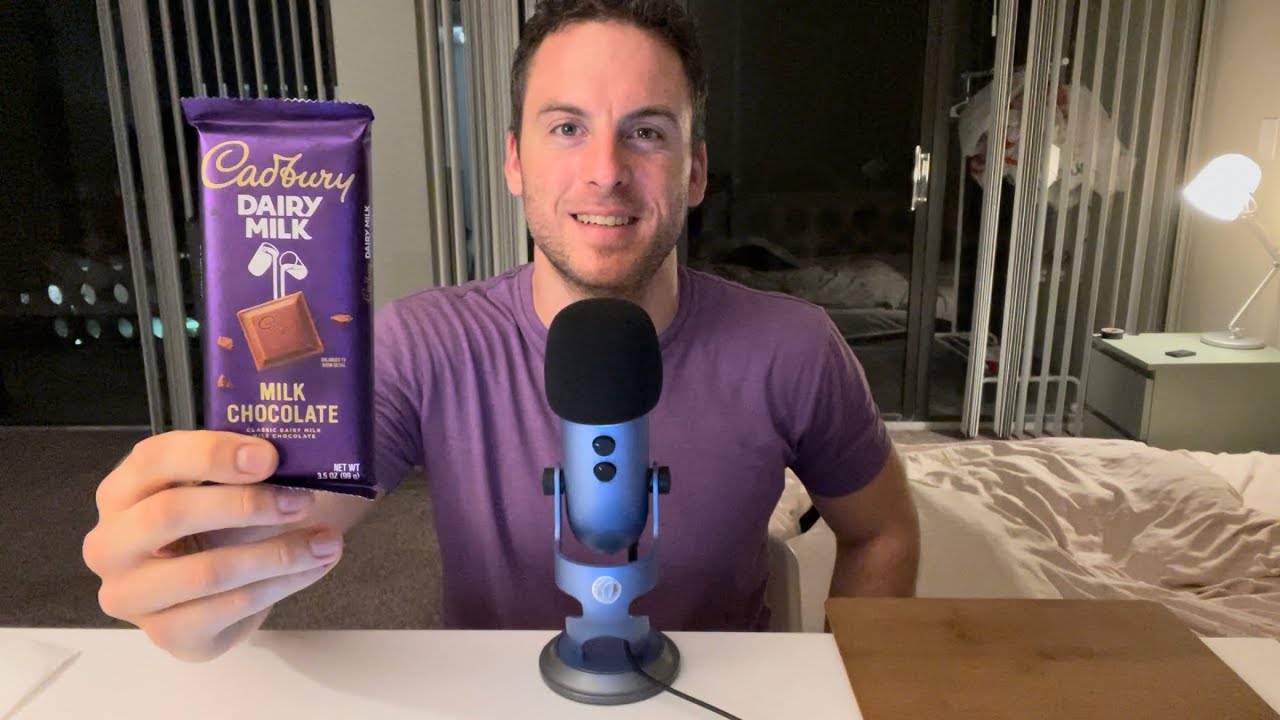 ASMR Chocolate Bar Eating || Soft Spoken and Mouth Sounds 4 Sleep & Relaxation || Love, Live, ASMR