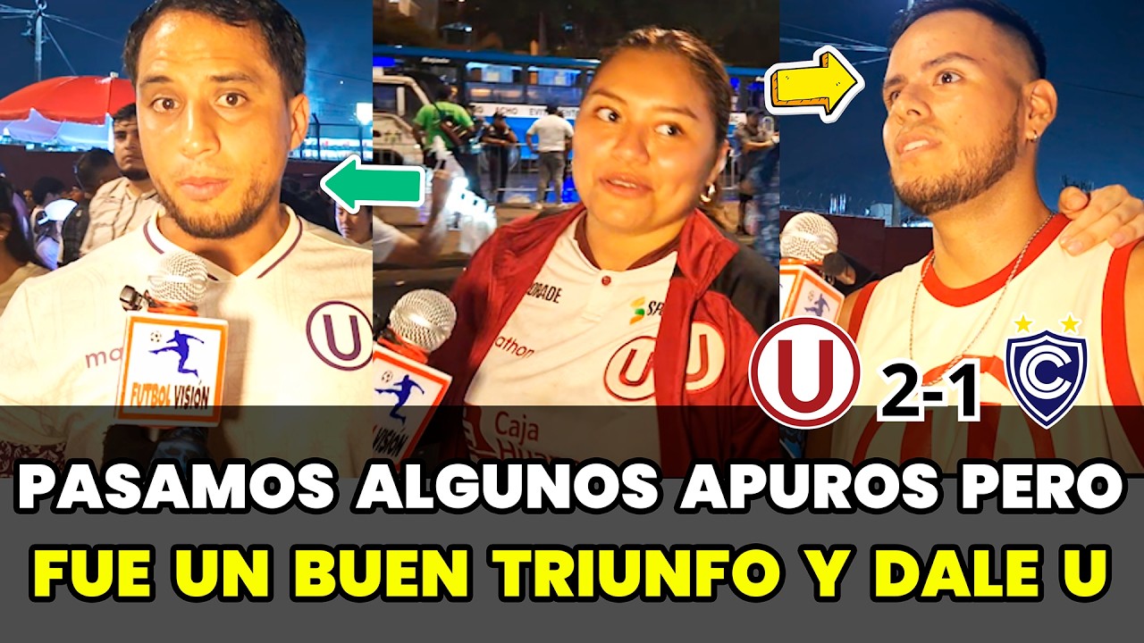 Hinchas de Universitario comentan el triunfo ante la Cienciano (2-1) | Liga 1 2026
