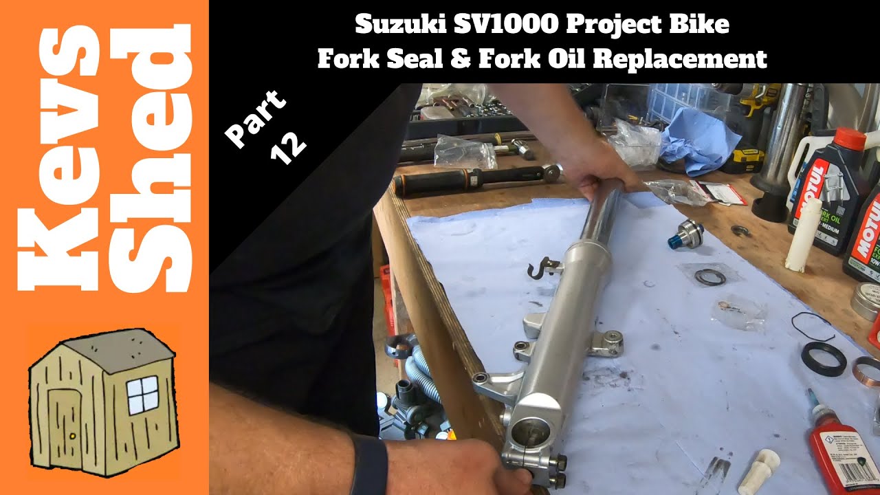 Suzuki SV1000 Project Bike — Часть 12 — Замена сальника и масла вилки