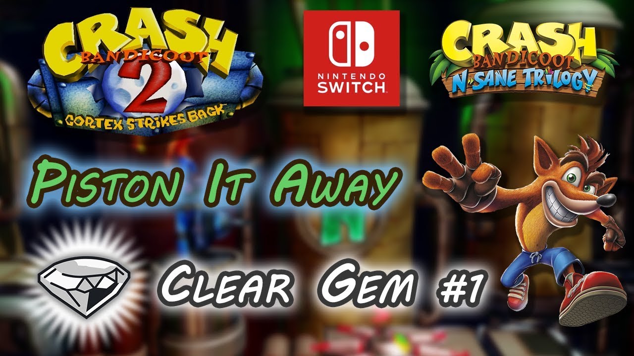 Piston It Away - Clear Gem #1 ⚪💎 (All boxes) ~ Crash Bandicoot 2: Cortex Strikes Back
