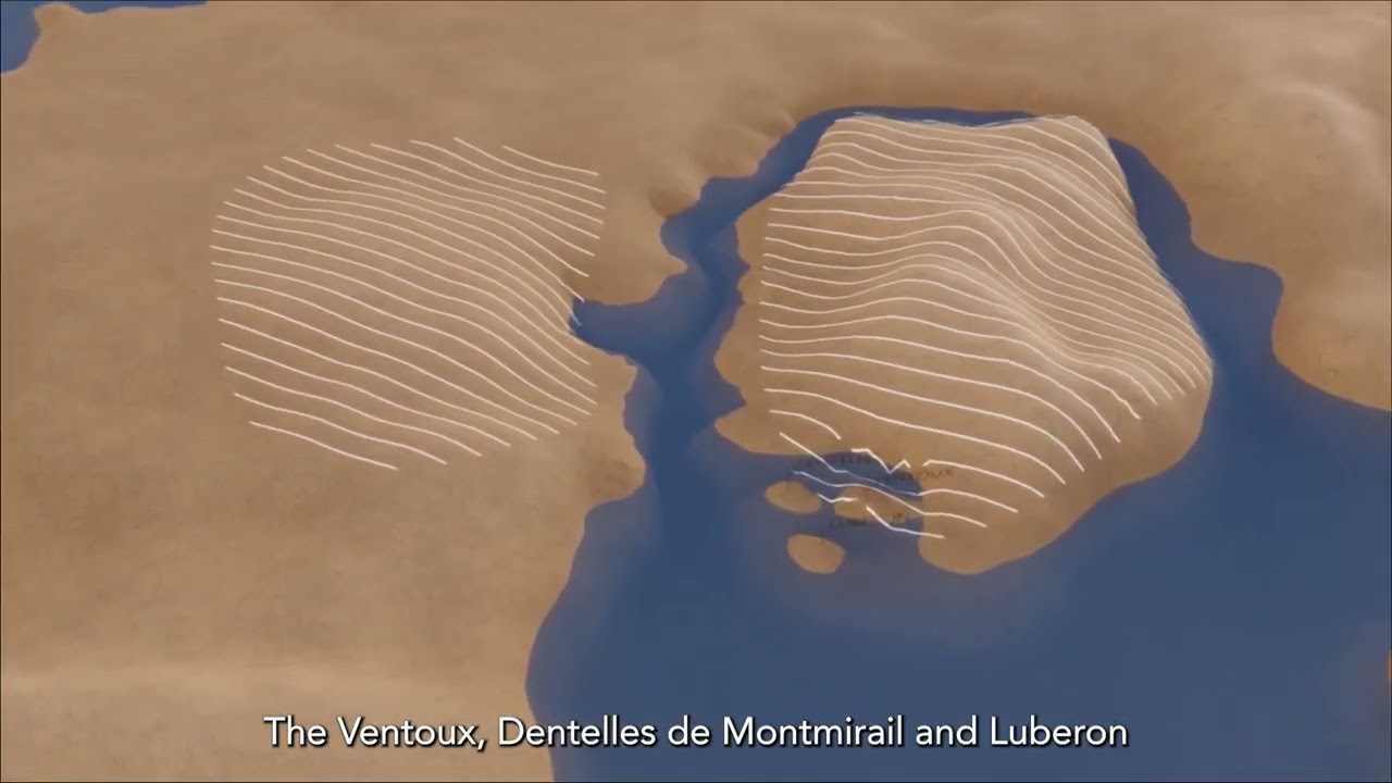 Rh&ocirc;ne Valley Vineyards Tutorial - The geological history oh the Rh&ocirc;ne Valley